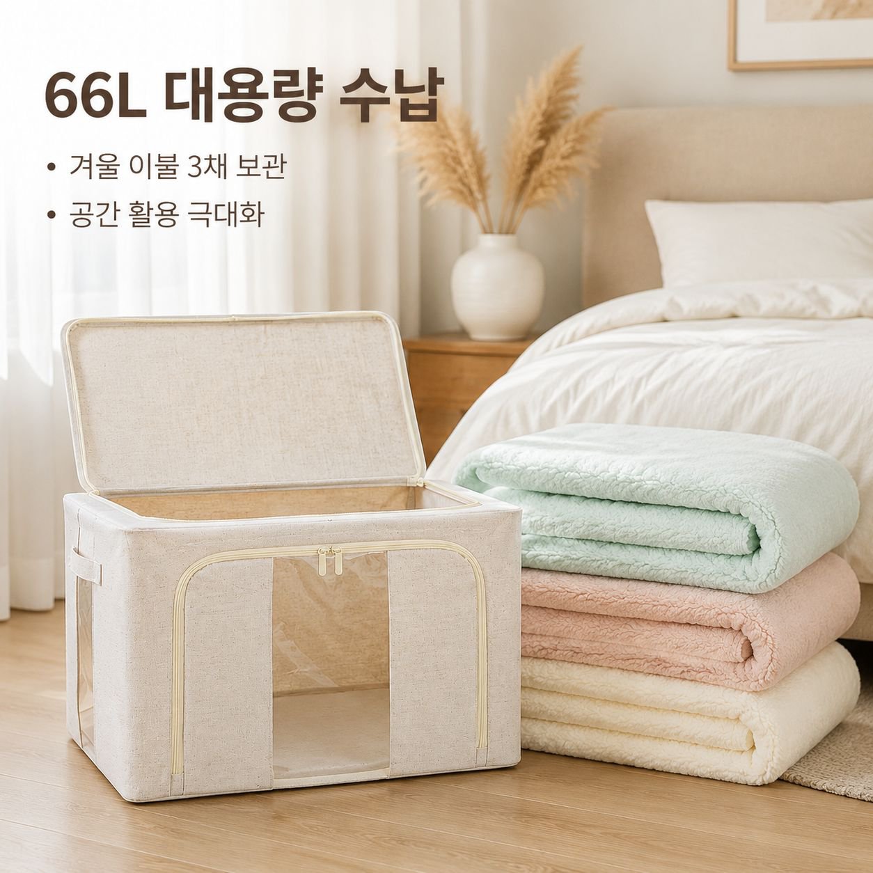 다용도 이불 정리 박스