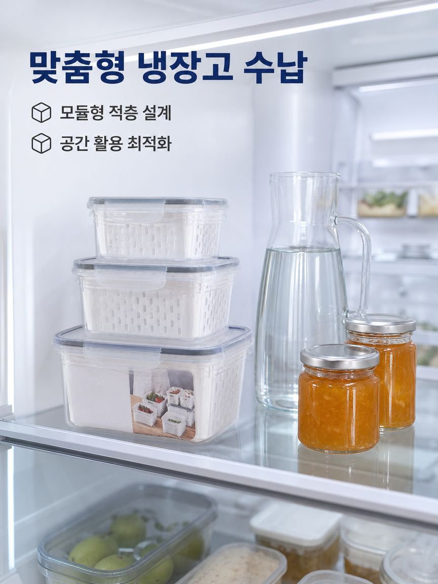 이중 식품 저장 용기