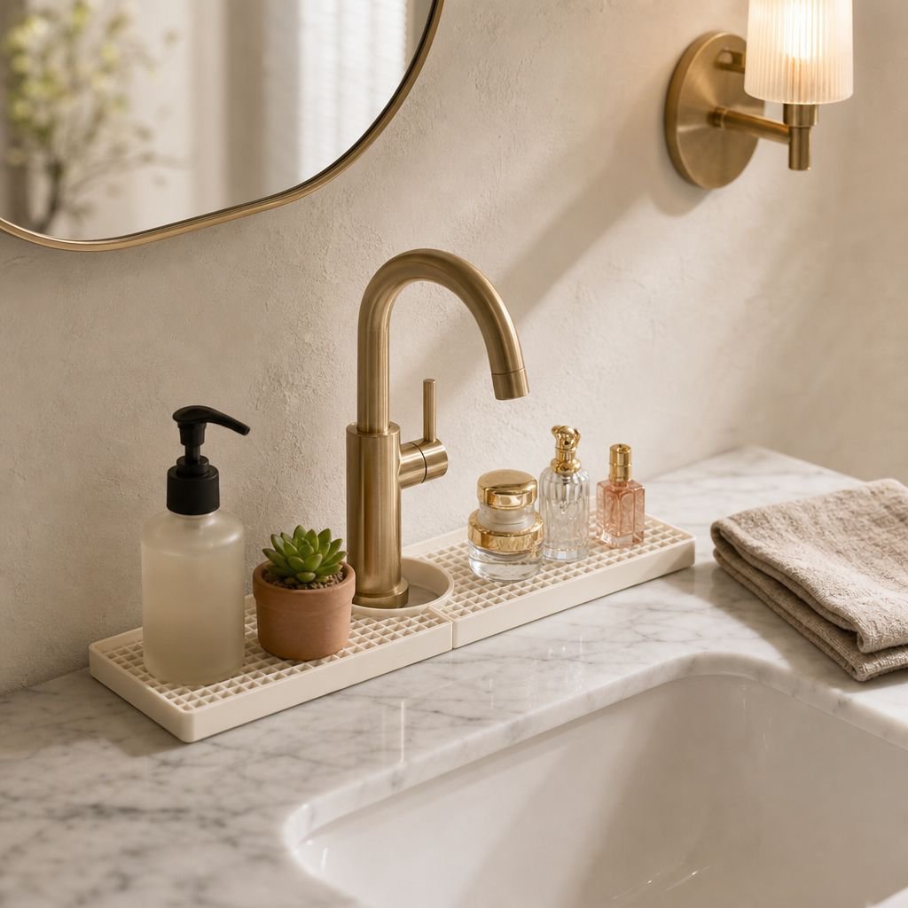 Étagère de rangement pour lavabo de salle de bain