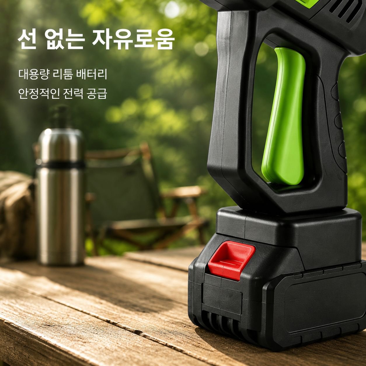 고압 휴대용 무선 리튬 배터리 세차용 물총