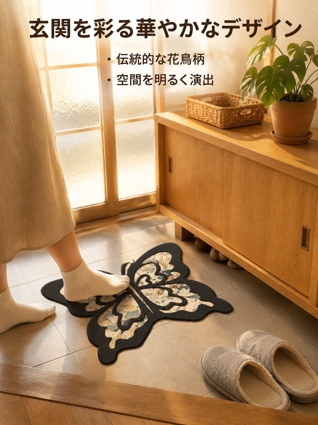 バタフライ滑り止めフットパッド