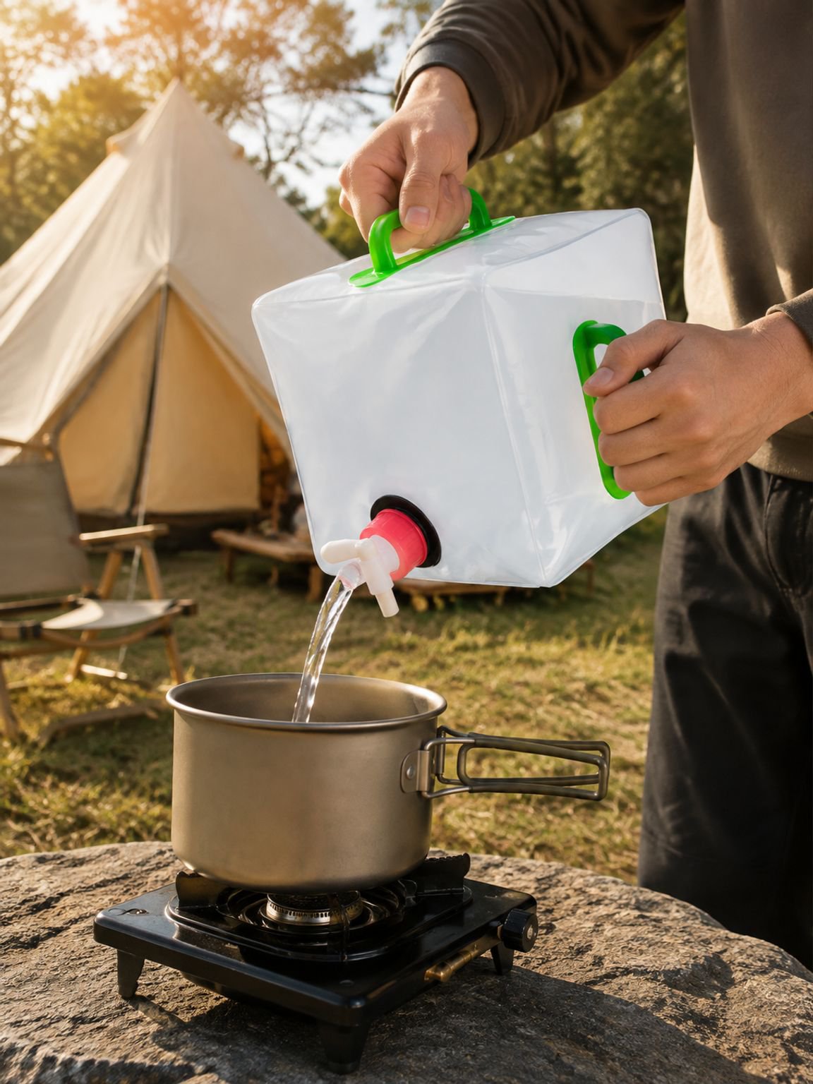 Opvouwbare waterzak, 10 L