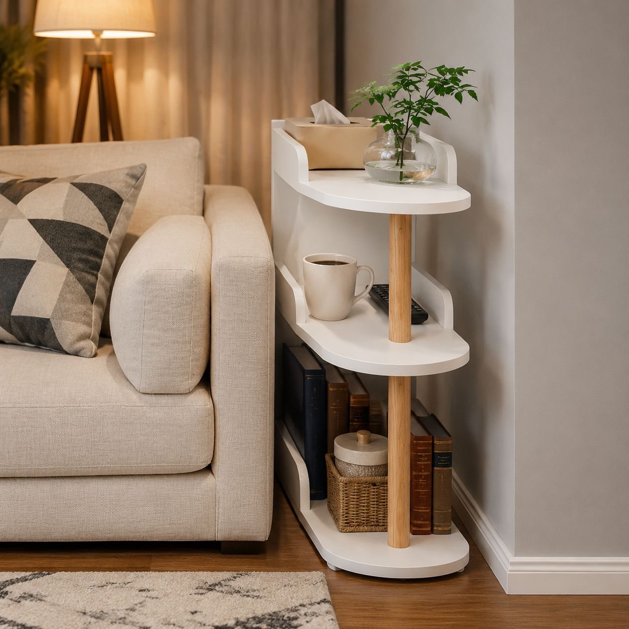 Gap Storage Bookshelf Bedside Table Sofa Side Organizer