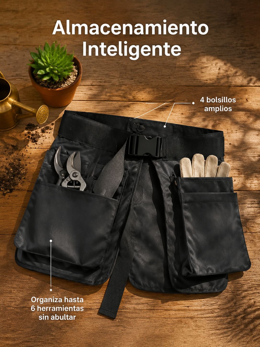 Bolsa de herramientas para cinturón resistente y versátil