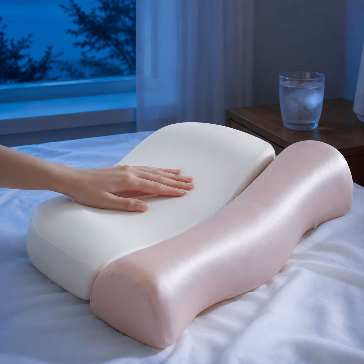 Cool Posture Correction Traction Memory Pillow
