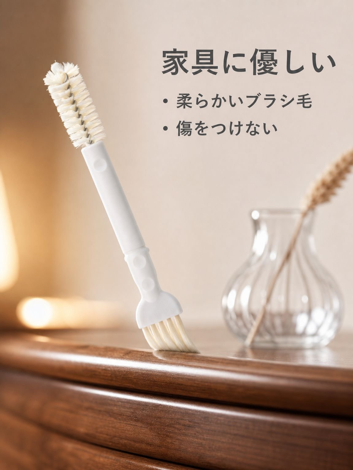 家庭用多機能すきま掃除ブラシ ダブルヘッドタイプ