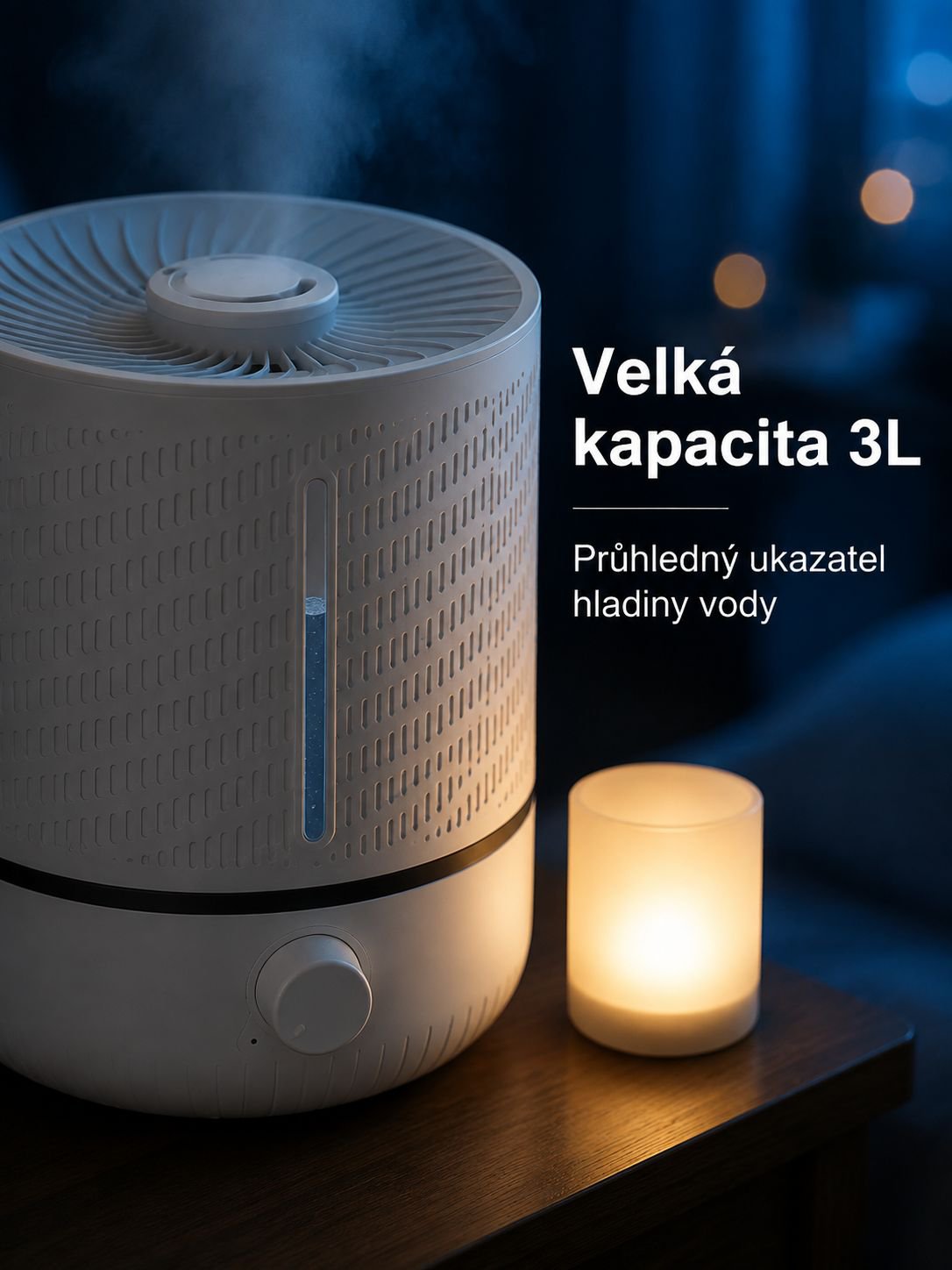 Tichý domácí zvlhčovač vzduchu