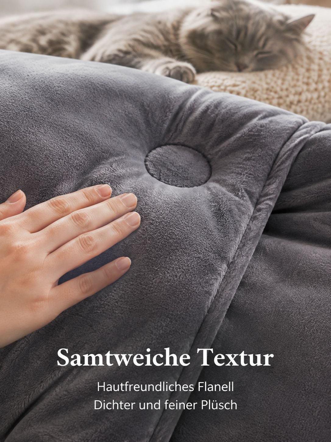 Verdickte Steppdecke aus Flanell
