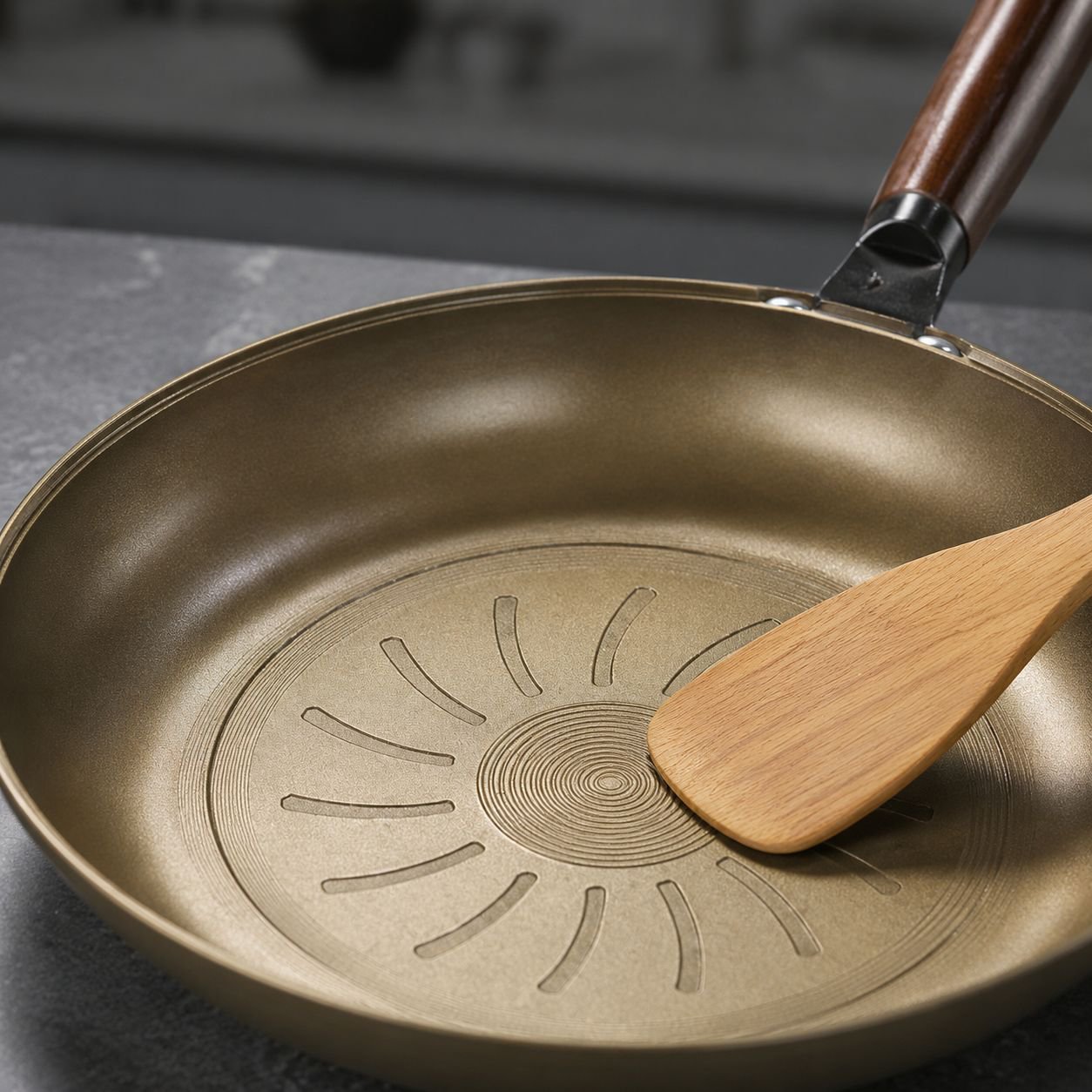 Eco-friendly titanium non-stick pan for healthy cooking