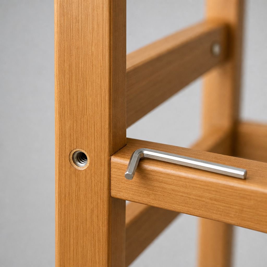 Floor standing coat rack with practical drawer storage