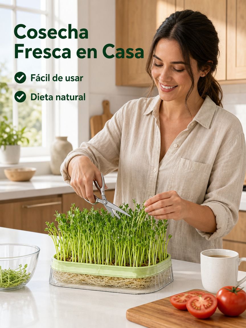 Caja hidropónica para germinación de brotes