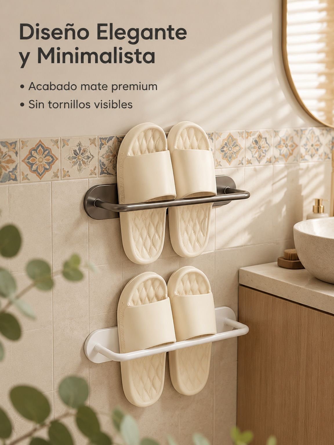 Organizador de zapatos doméstico con drenaje