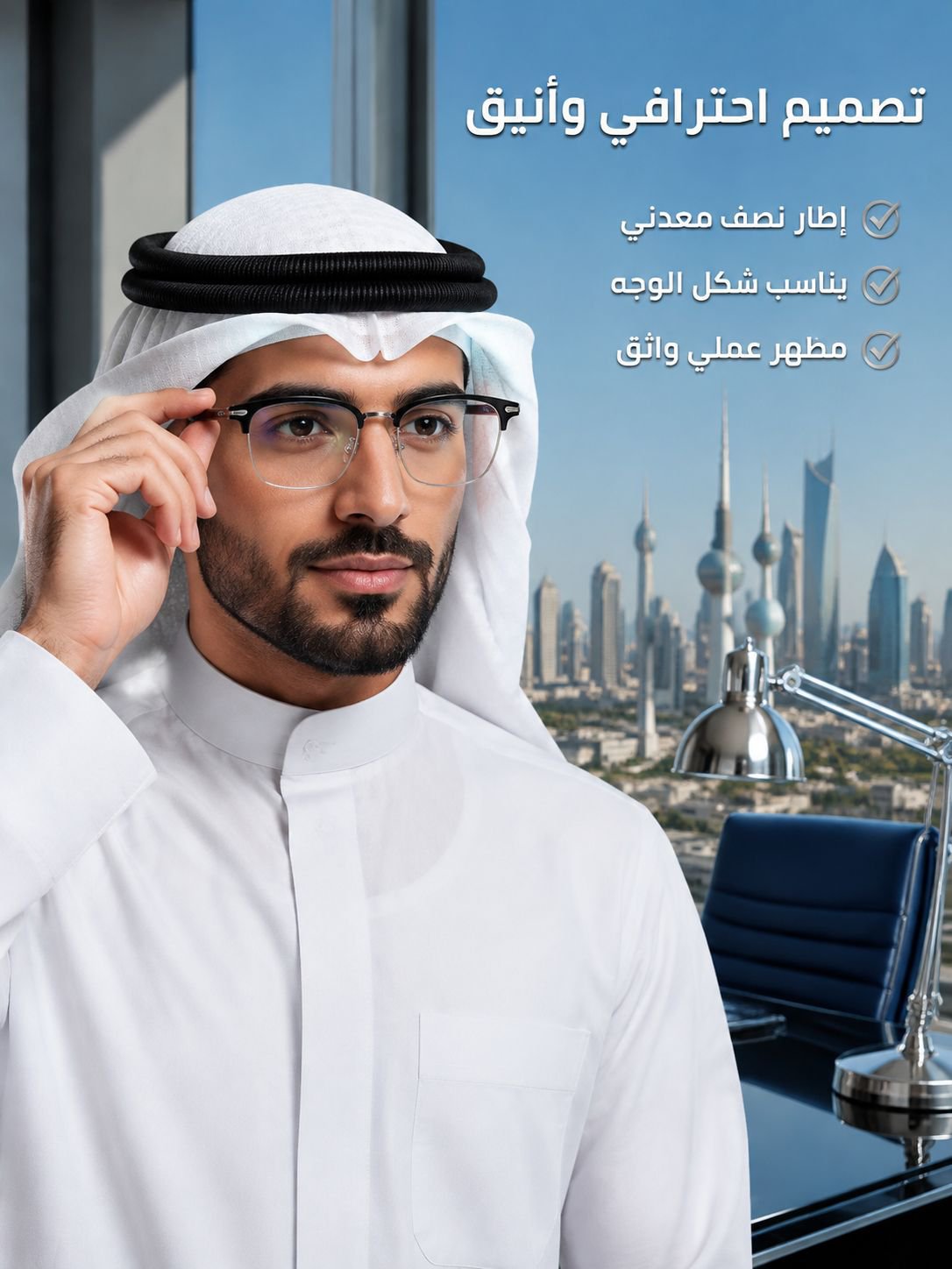 نظارة ذكية مضادة للضوء الأزرق بتركيز تلقائي مدعومة بالذكاء الاصطناعي