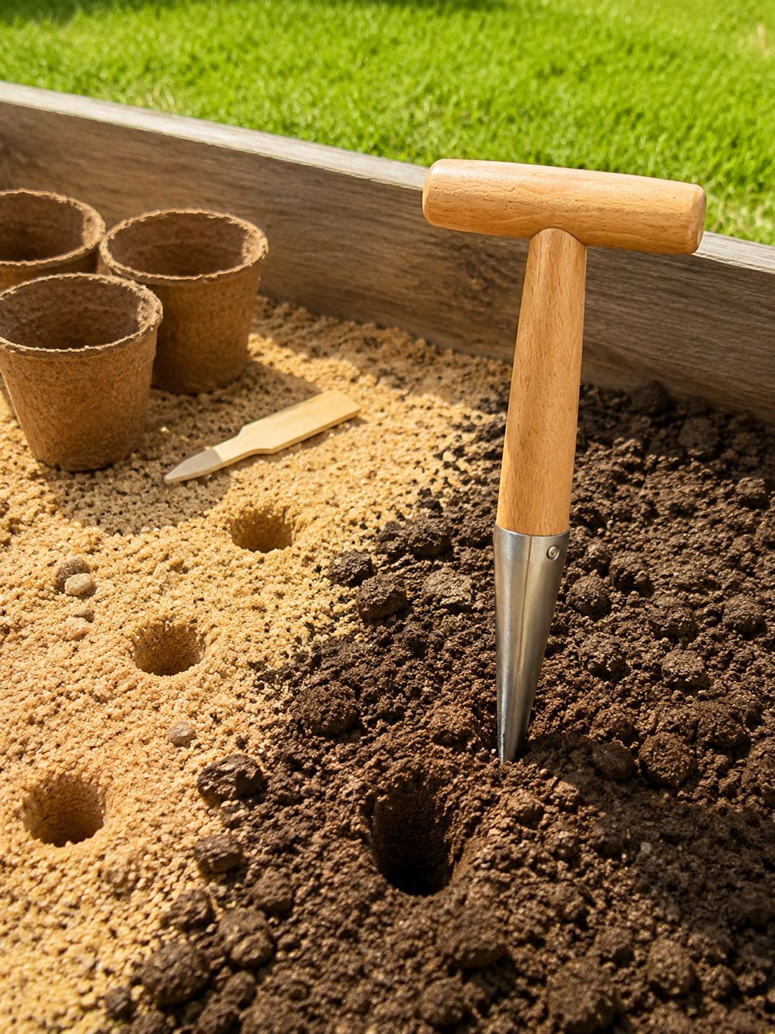 Transplantador y fertilizador para cultivo de hortalizas
