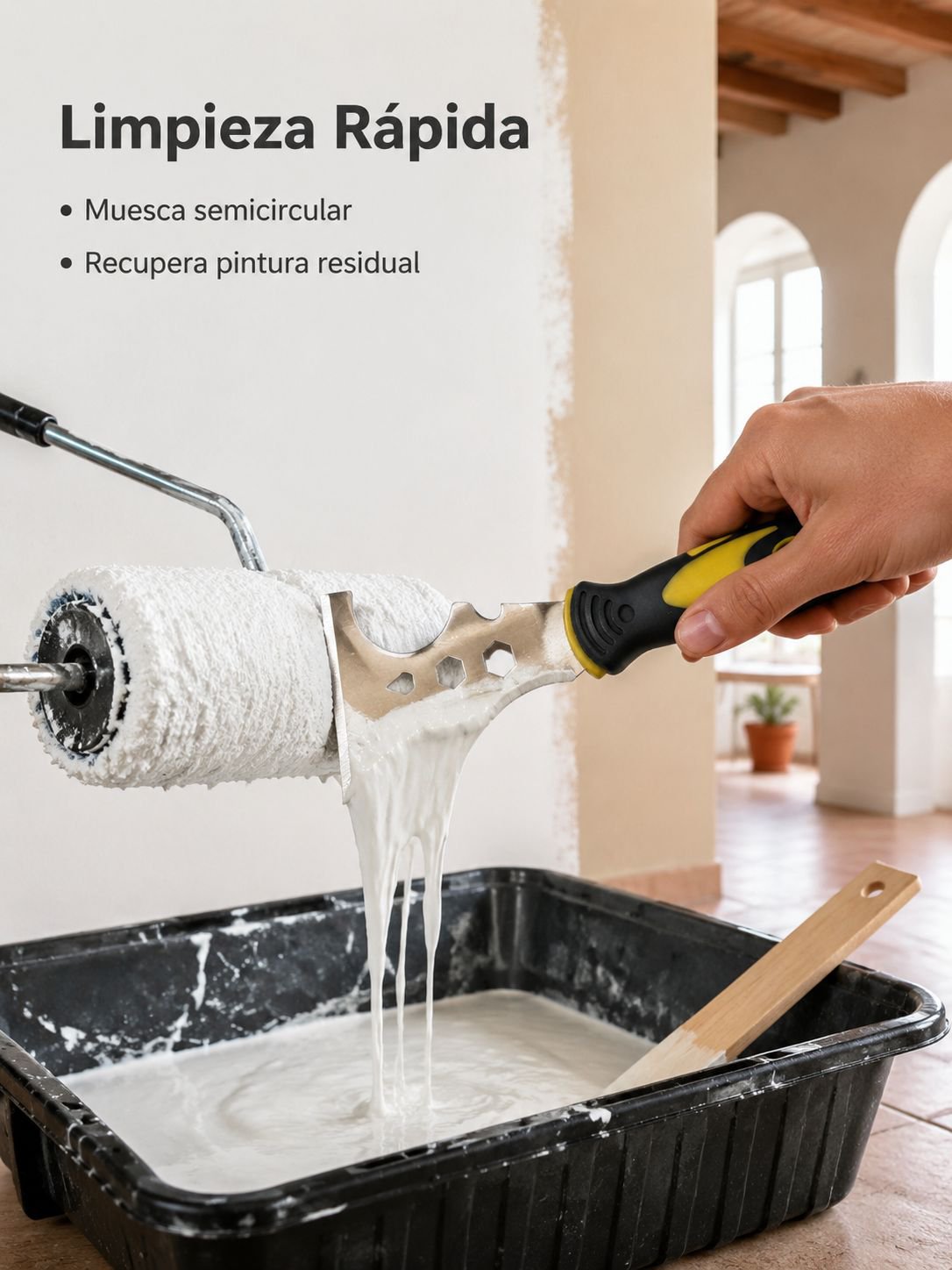 Raspador de limpieza de acero inoxidable
