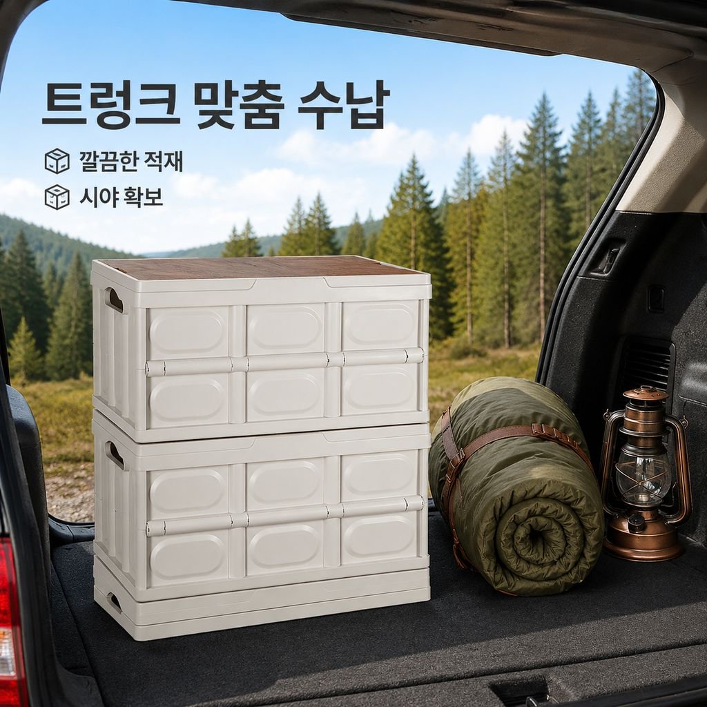 두꺼운 야외 접이식 수납함