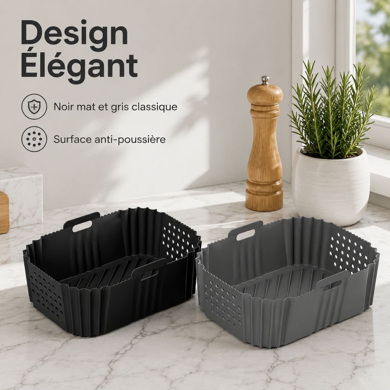 Plat de cuisson en silicone pour friteuse JMY-Air