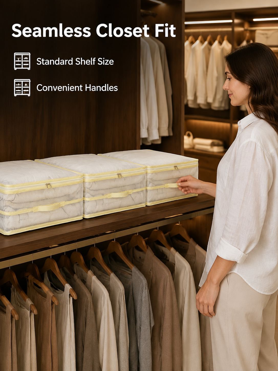Transparent Vacuum Storage Bag for Clothes and Quilts
