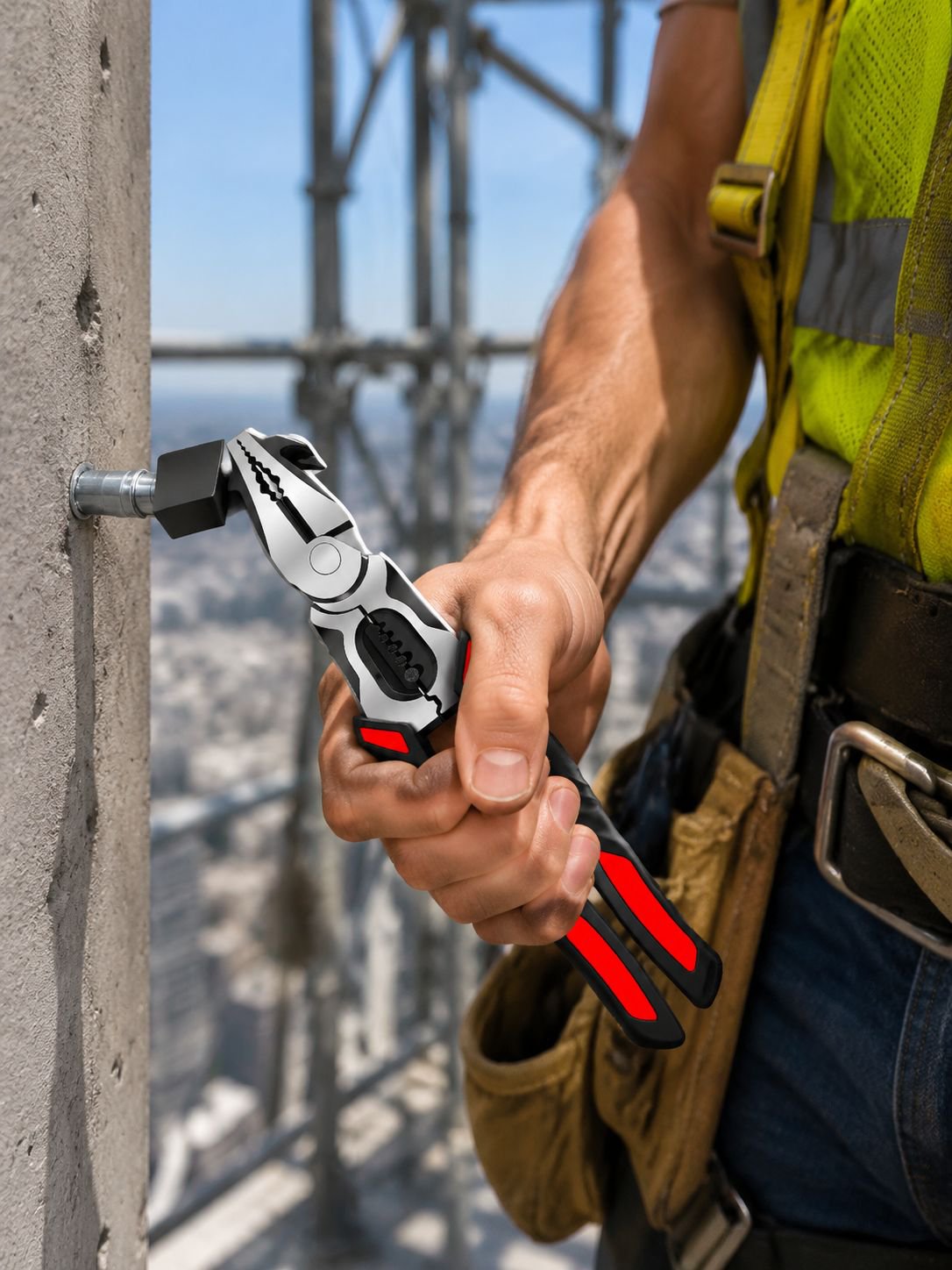 All-in-One Drahtabisolierzange mit Hammerkopf für Elektriker
