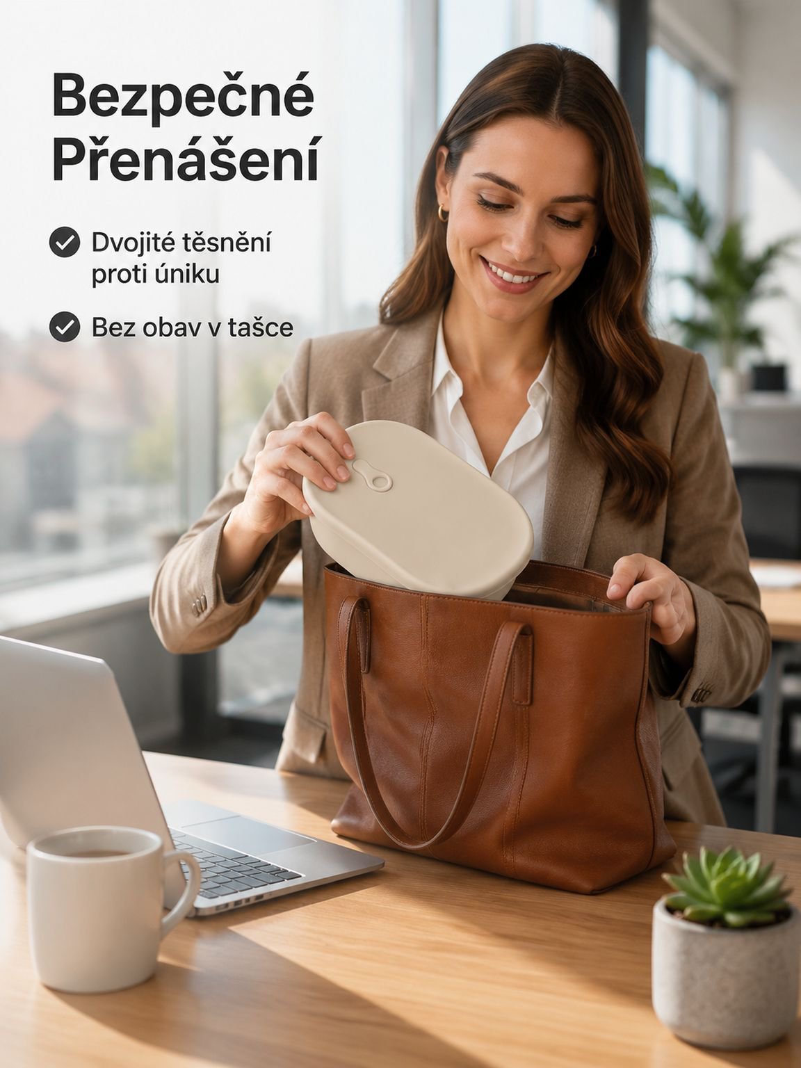 Jídelní box z potravinářského silikonu s těsněním