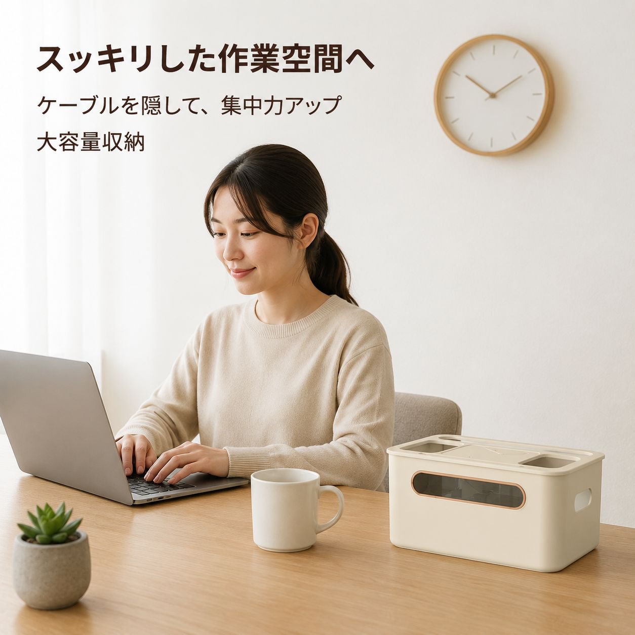 電源タップ・ルーター収納整理ボックス