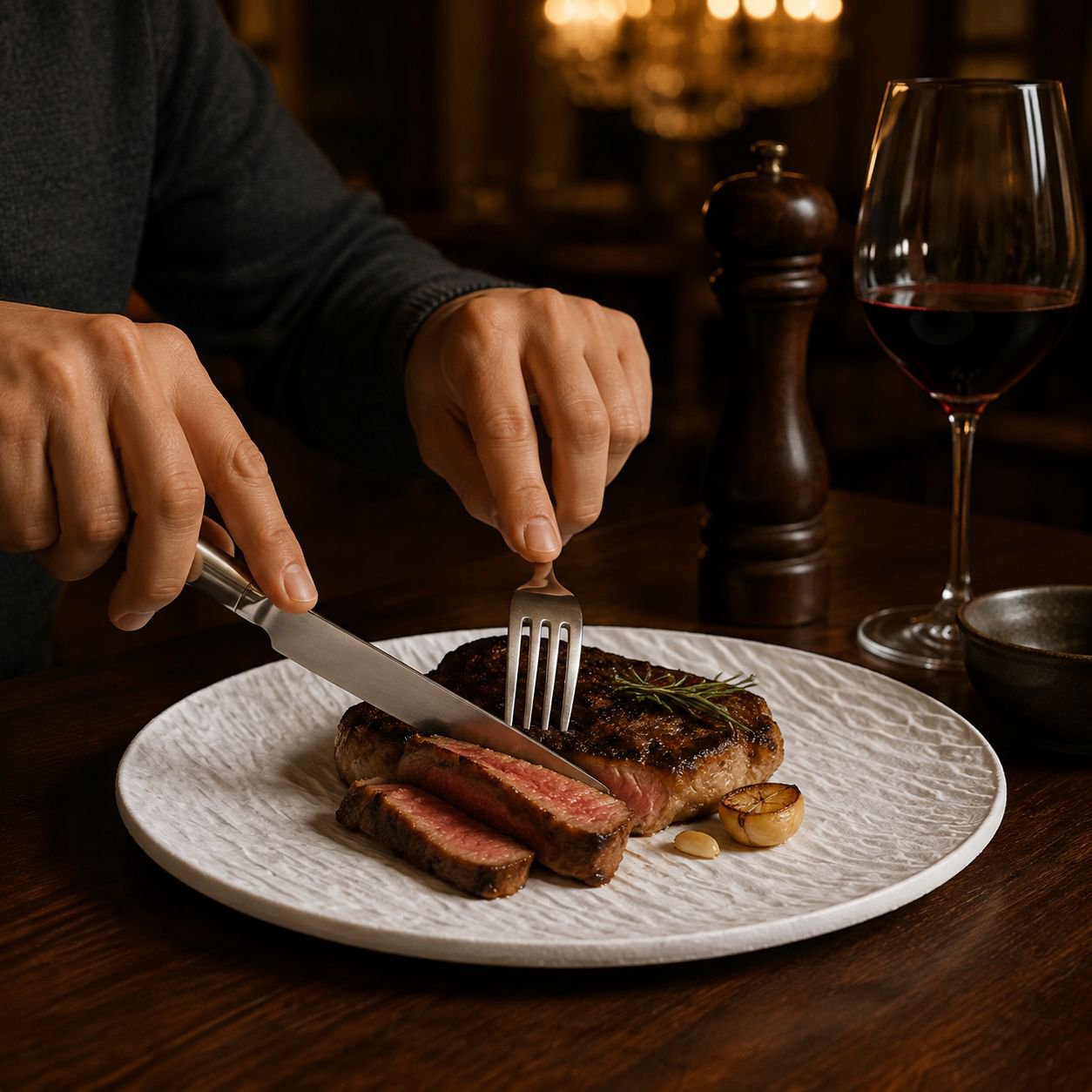 Simple Round Ceramic Tableware Plate for Home