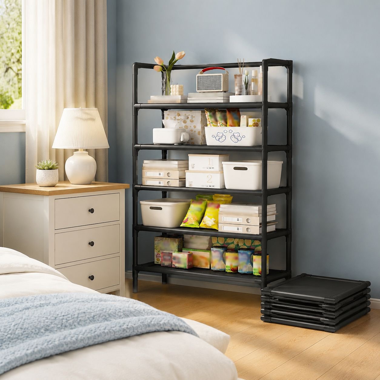 Adjustable organizer for office desk supplies