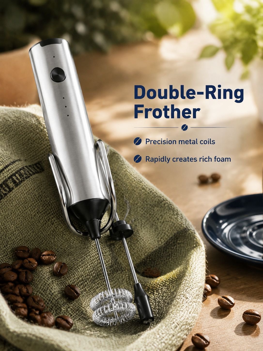 Easy-to-clean detachable milk frother head
