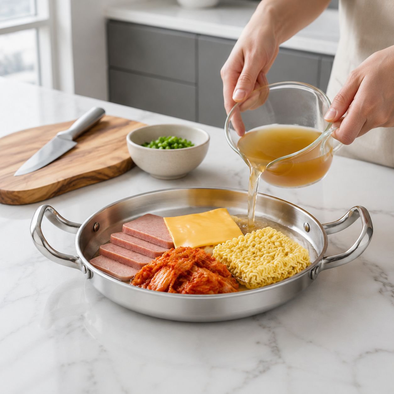 Modern Kitchen Stainless Steel Pot with Double Handles