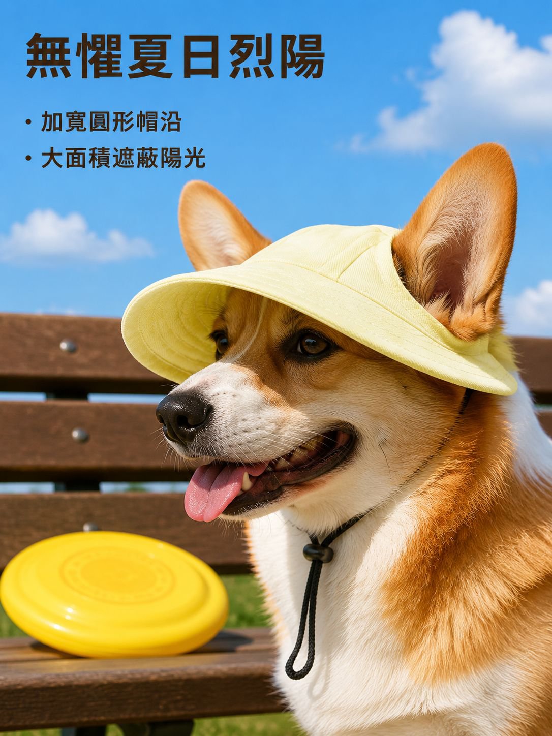 防曬遮陽寵物帽子