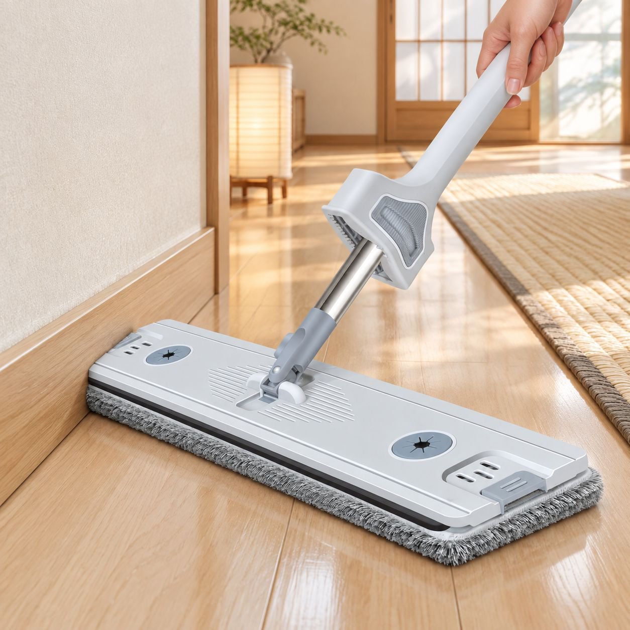 お掃除が簡単になるワイパー使用例