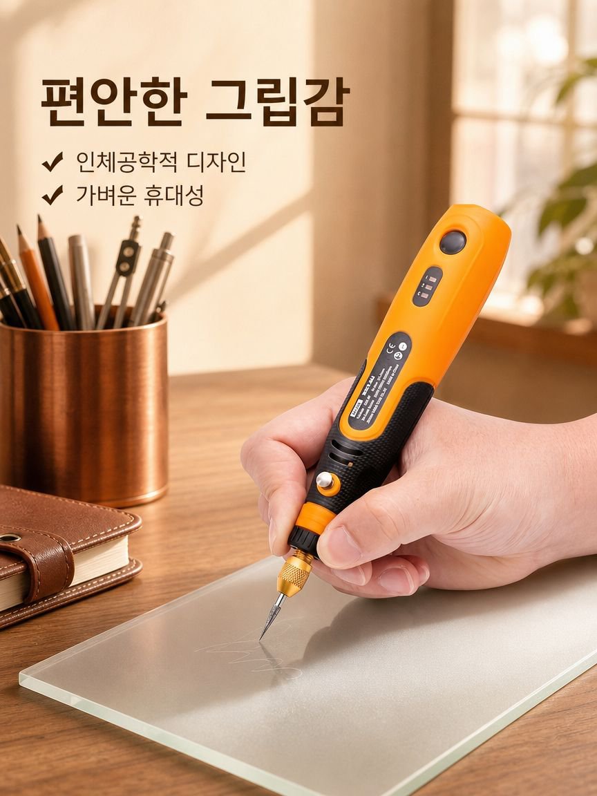 옥석 조각 전동 그라인더 펜