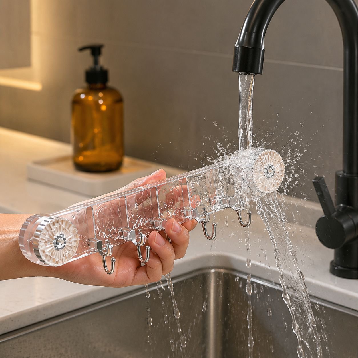 Reusable suction cup hooks for household storage