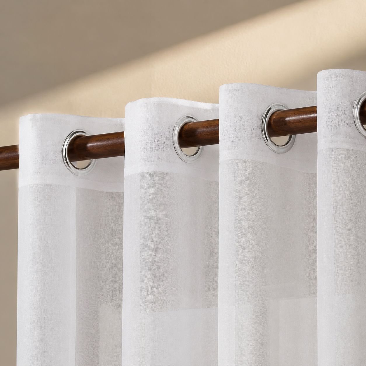 Solid Color Semi-Blackout Balcony Curtain for Home Decoration
