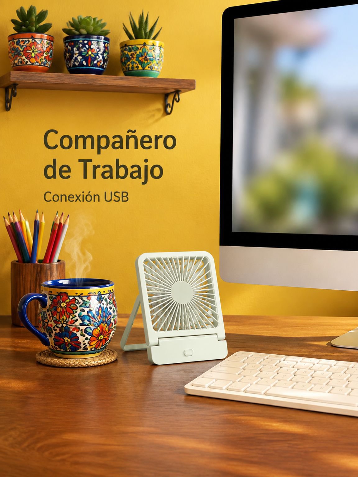 Mini ventilador de escritorio portátil