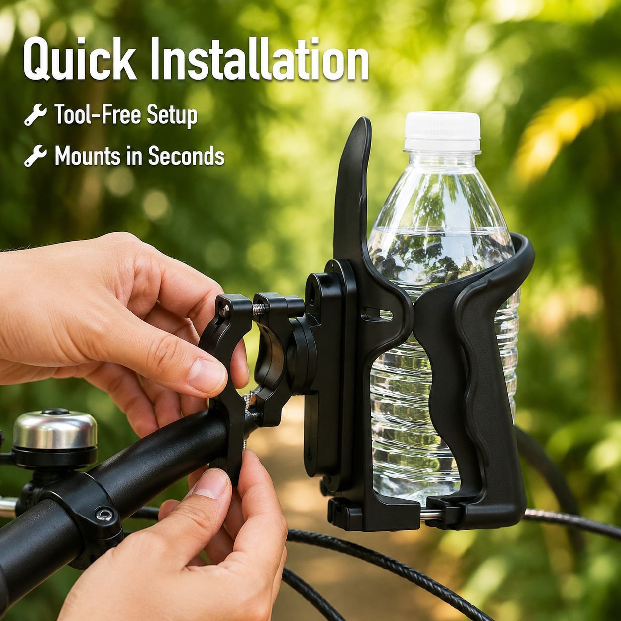 Motorcycle Bicycle Cage Cup Holder Mount