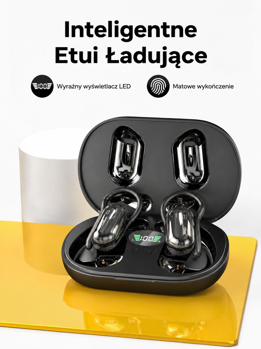 Słuchawki Bluetooth z otwartą konstrukcją dotykową i tłumaczem