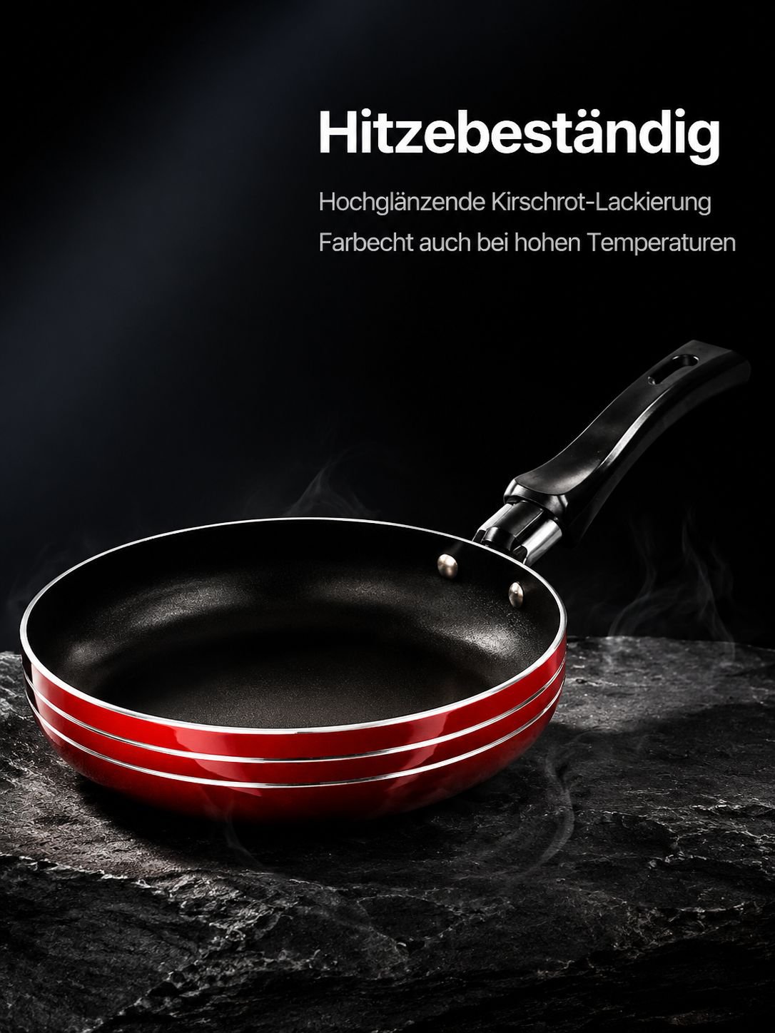 Mini-Pfanne mit Antihaftbeschichtung aus nächster Nähe