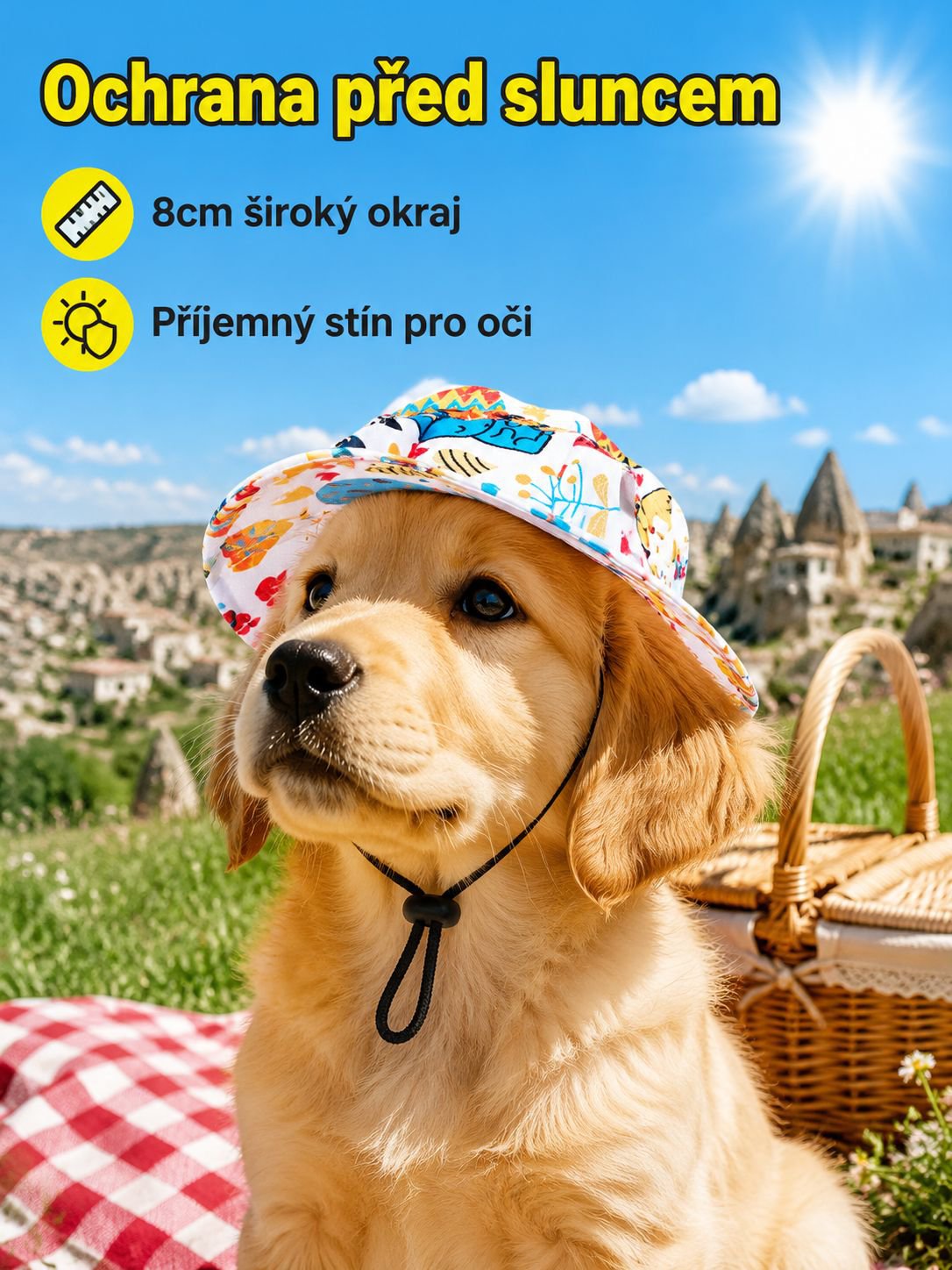 Mini kovbojský klobouk pro domácí mazlíčky