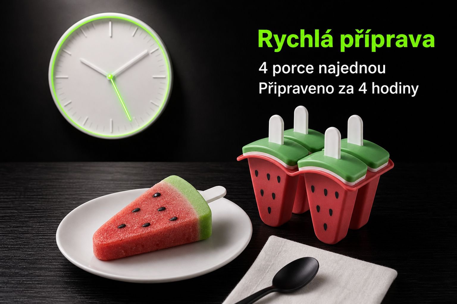 Zavřená forma na nanuky s víkem