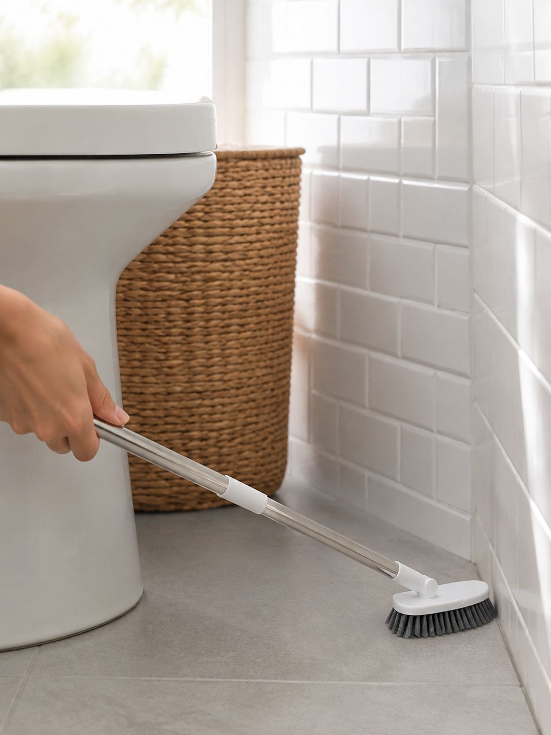 Herramienta de limpieza eficiente para baños