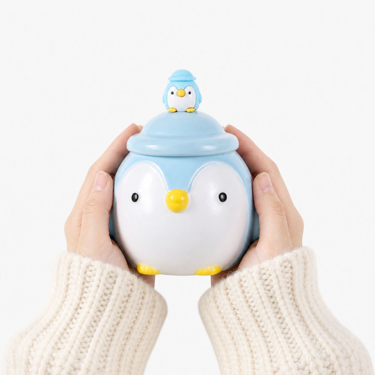 Cute Ceramic Cartoon Mug Warm Cup Gift Set - Perfect for Holidays