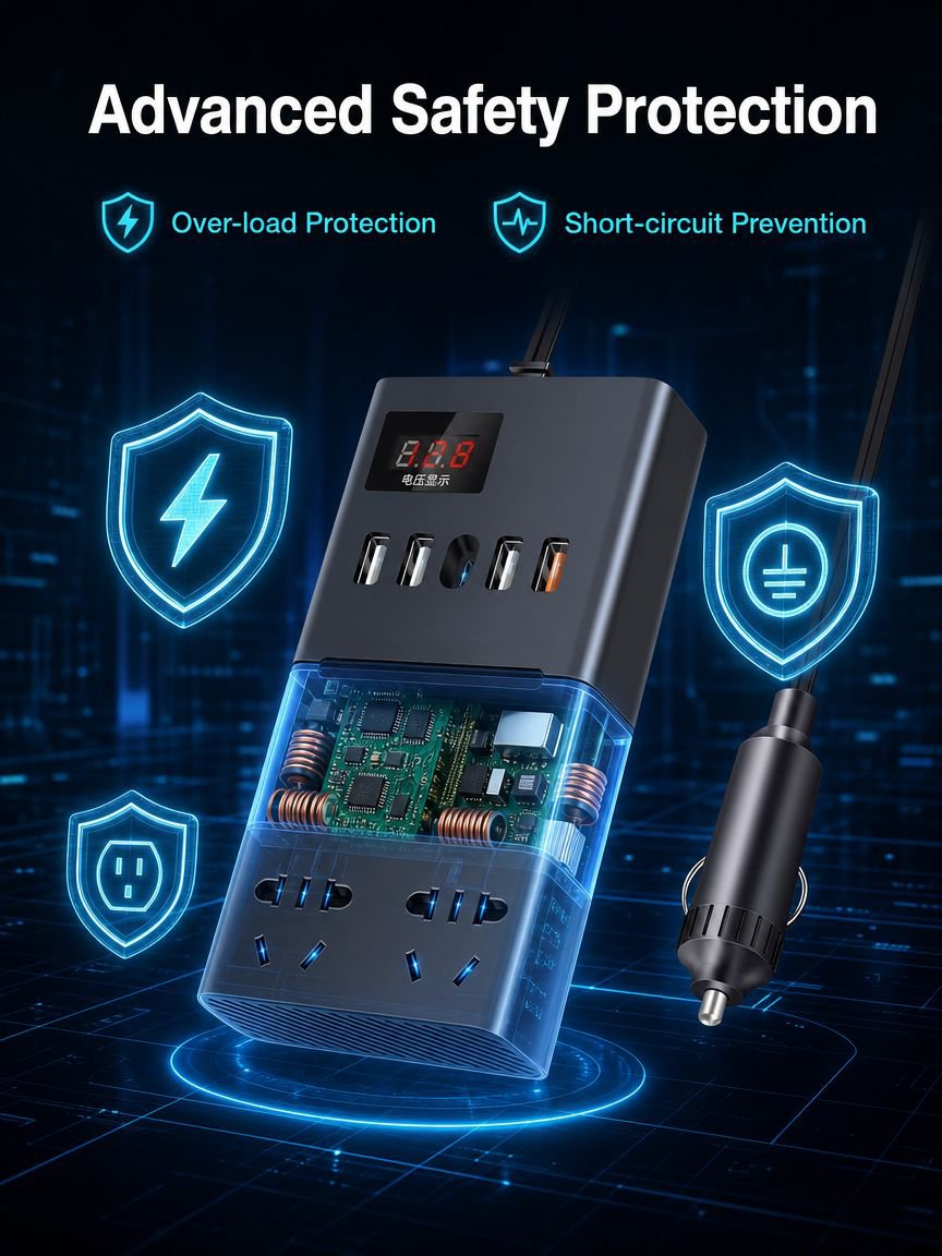 Rechargeable truck lifting car inverter home power converter car charging truck socket