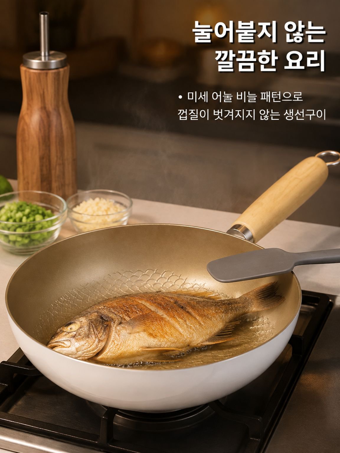 화이트 세라믹 노스틱 프라이팬