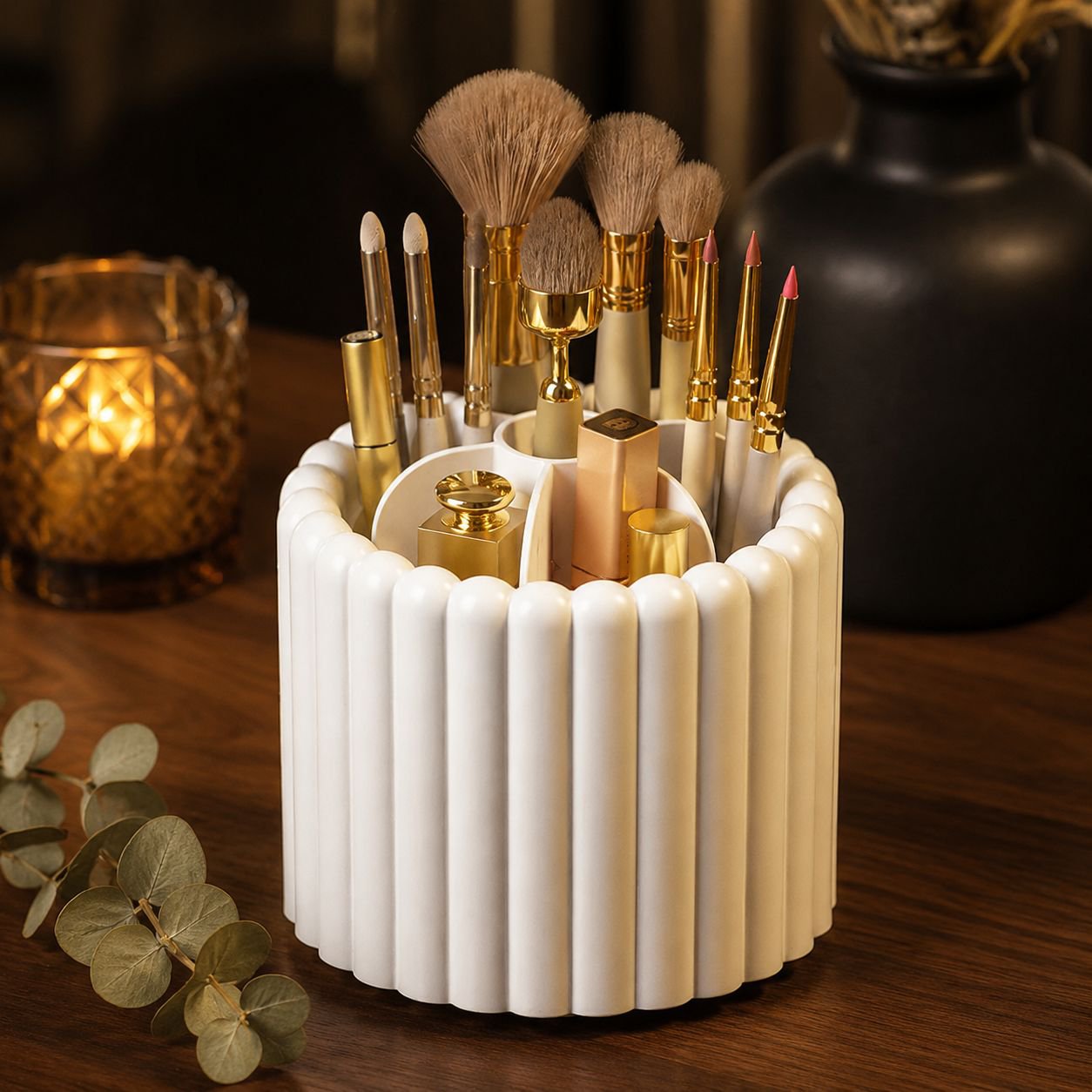 Modern Pen Holder with Convex Dot Design