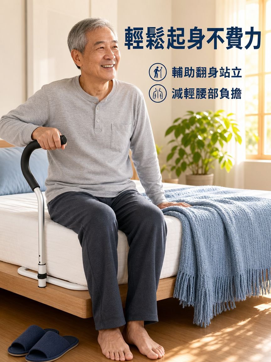 軟墊升降式床邊護欄