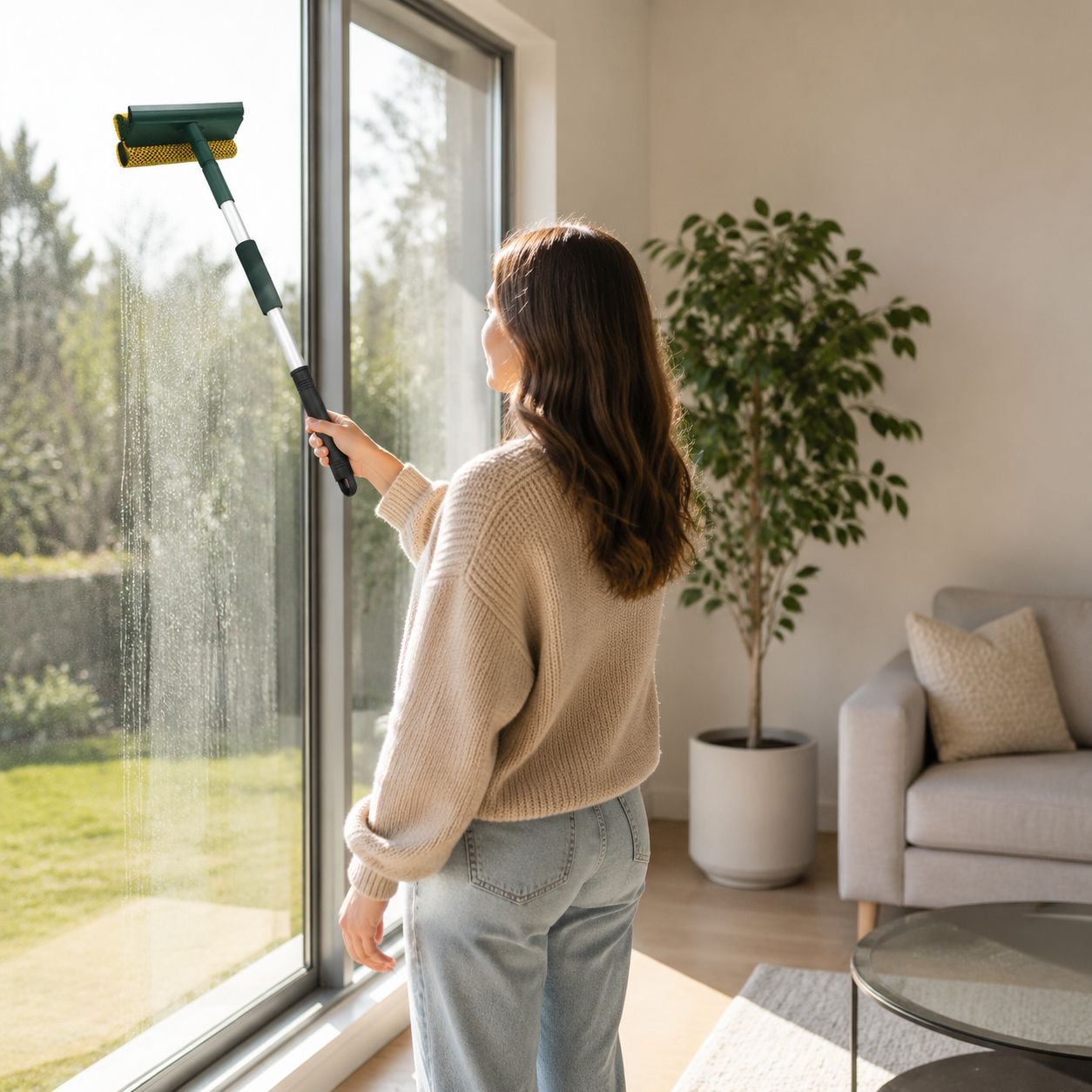 Multi-purpose glass cleaning tool