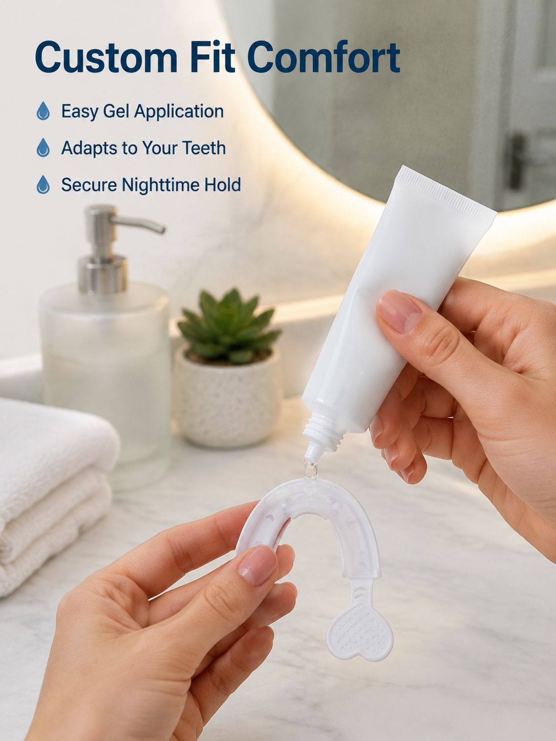 Night Guard Dental Kit with Support, Tooth Box and Bite Gel