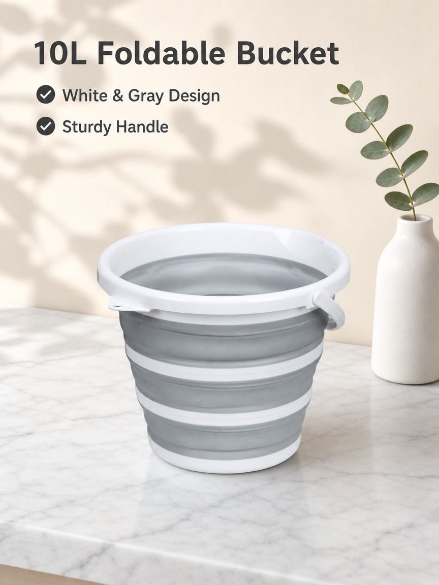 Foldable water bucket, car wash bucket, outdoor travel fishing bucket, water storage bucket, lightwe