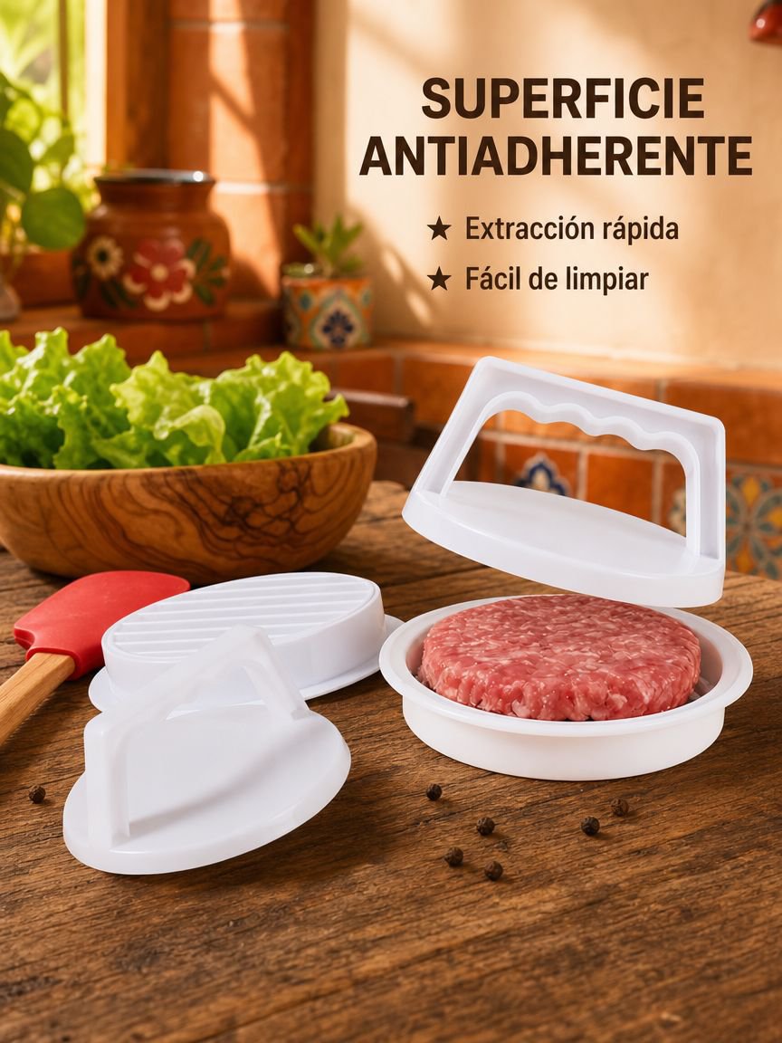 Prensa para hamburguesas